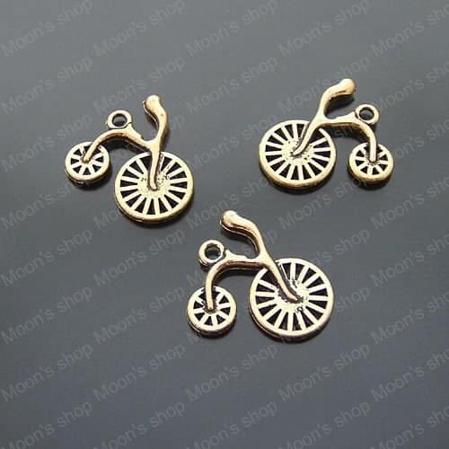 Wholesale Antique Gold color 24*24mm Bicycle Alloy Charms Pendants DIY Fashion Jewelry Findings Accessories 20 pieces(JM3488)