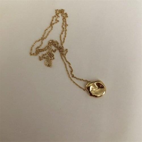 Miuoxion Retro Irregular Slices Necklace Fashion Personality Punk Party Jewelry For Women Feature Nmour Charm Gift All Season