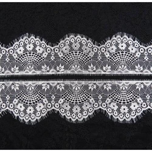 3meter unilateral eyelash lace ribbon 9.5cm tube top pajamas openwork underwear lace trims accessories for women,wedding dresses