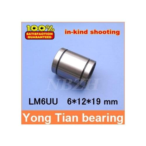6 mm caliber Standard linear bearings LM6 / LM6UU / LB6UU 6*12*19 mm Linear Ball Bearing Bush Bushing