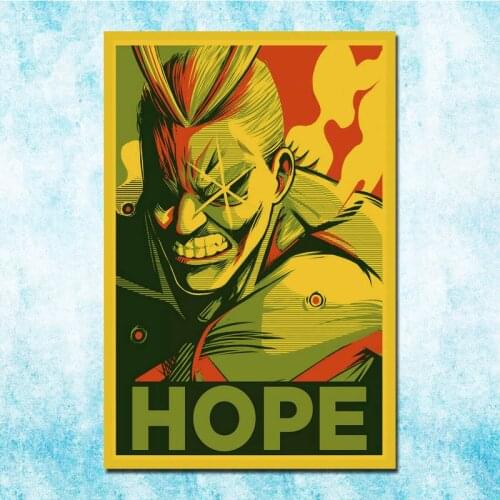 Japanese Anime My Hero Academia Vintage Posters Art Silk Poster Canvas Retro Print For Home Room Decor-005