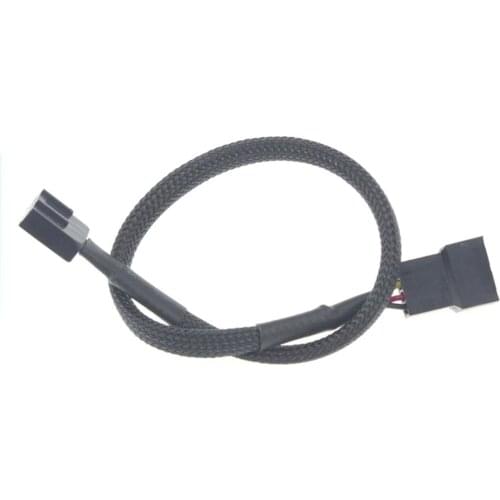 1pc PWM Extension Cable Mainboard CPU 4 PIN Fan 4P Adapter Cable Computer Case 4 PIN Power Cables Connectors 27 cm