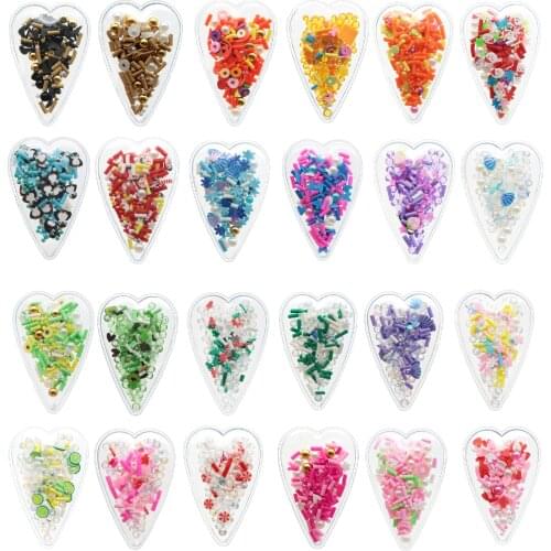 10pcs Transparent PVC Pocket Christmas Clay Slice Filled Snow Beads without Hair Clips For Phone Case Decoration,10Yc19830