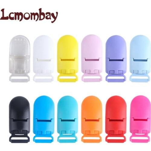100Pcs Baby Pacifier Clips 15mm Multicolor Plastic Baby Soother Holder Infant Pacifier Nipples Holder Clamp Toy Wholesale
