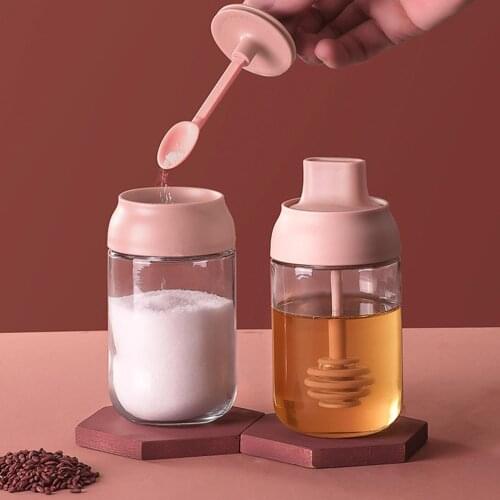 250ml Moisture-proof Glass Sealed Honey Seasoning Condiment Kitchen Bottle Jar