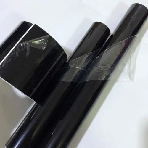 50cm*200/300/500CM Glossy Vinyl Film black Gloss Glossy Car Wrap Foil Sticker With Air Bubble Free Motorcycle Car Wrapping