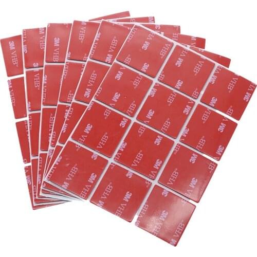 60 Pieces Of Tape 3M Gray Non-Marking Paste Double-Sided Acrylic Foam Strong Rubber Container Hook Mobile Phone Holder 30mmx30mm