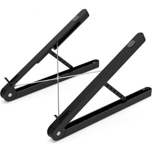 Aluminum Foldable Laptop Stand Holder Portable Riser 6 Levels Height Angle Adjustable Non Slip Tablet Notebook Rack