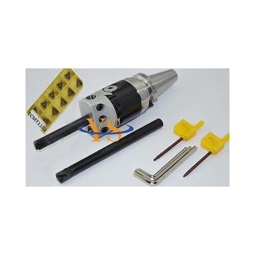 New BT40 Boring head F1 -12 50mm with 2pcs borng bar 100 and 150mm depth &10pcs inserts