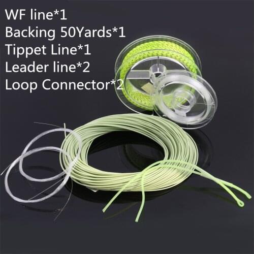 Maximumcatch 2wt/3wt/4wt/5wt/6wt/7wt/8wt Fly Fishing Line Combo 100FT (Main Line,Backing,Leader,Loop,Tippet) Fly Line Combo