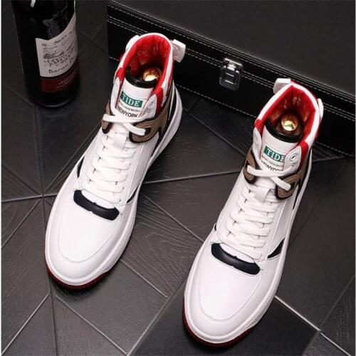 New Luxury Men Fashion Casual Ankle Boots Spring Autumn Winter High Top Leisure Sneakers Male Luxury Youth Trending Shoes