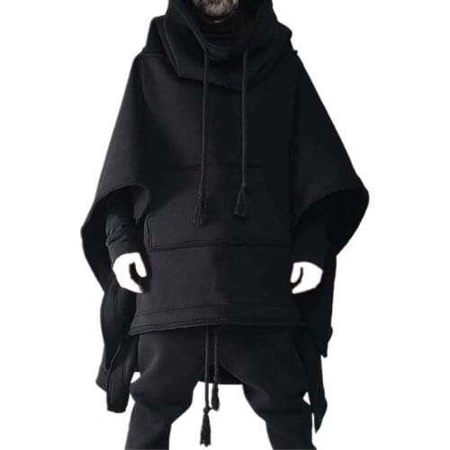 Mens coat autumn/winter woollen cloth hipster mens mid-length woollen coat cape cape bat mens heavy coat woollen shawl