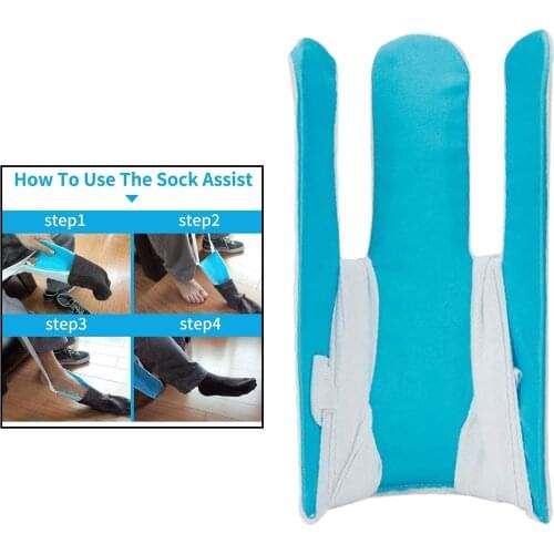 Stocking Sock Aid Kit Slider Pulling Assist Device for Putting On Socks Stockings Men Women Without Bending Elderly Handicapped