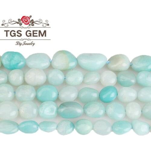 Natural Lrregular Amazon Stone Beads 4-6mm 8-10mm 15inches Amazonite Gravel Beads Diy Beads For Jewelry Making Wholesale