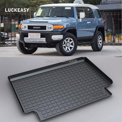 LUCKEASY Non-Slip Waterproof 3D TPO Trunk Boot Cargo Mat Recycled Durable For Toyota FJ CRUISER Car-styling