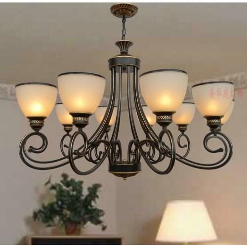 Multiple sale pendant light dining room bedroom lamp villa simple lighting D8-056 iron stores ZX20