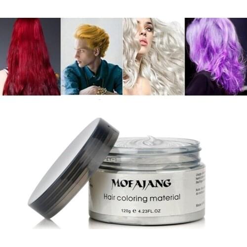 New 9 Color Disposable Unisex DIY Hair Color Wax Dyeing Cream Temporary Modeling Mud