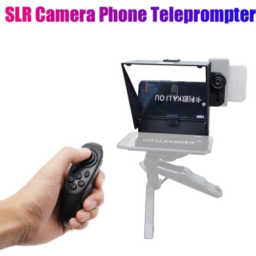 Portable Teleprompter Phone/DSLR/Mini DV Recording Inscriber Mobile Teleprompter with Remote Control for Phone