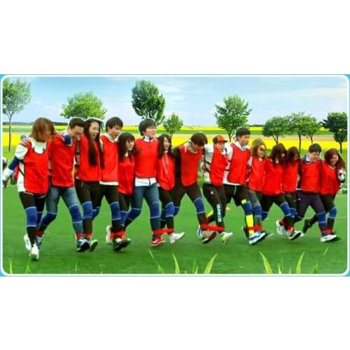 Leg Band For Team Sport Pupil School Game 2 People 3 Legs Leggings Elastic Band With Fastening Tape 2021