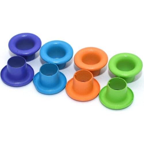 100pcs 4mm Brass Hole Eyelet with Washer Purse Handbag Leather Craft Supplies Grommet Mini Eyelet for Doll Shoes Clothes Sewing