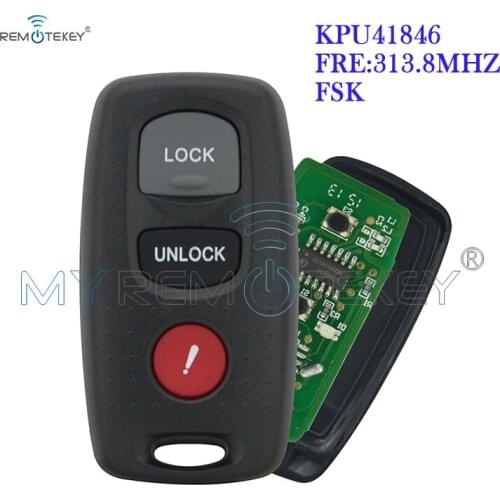 Remtekey KPU41846 Remote fob 3 button 313.8Mhz for Mazda 3 6 2003 - 2006
