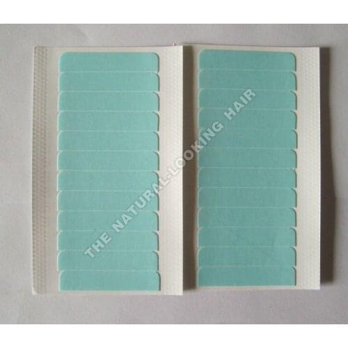 Blue Color Tape Hair Extensions Skin Weft Hair Extensions Use Strong Adhesives 1sheet/bag More than 6 weeks Lace Wig Tape