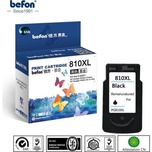 Befon Compatible 810XL Ink Cartridge Replacement for Canon PG-810 PG810 PG 810 XL for Pixma MP245 258 268 276 486 496 328 338