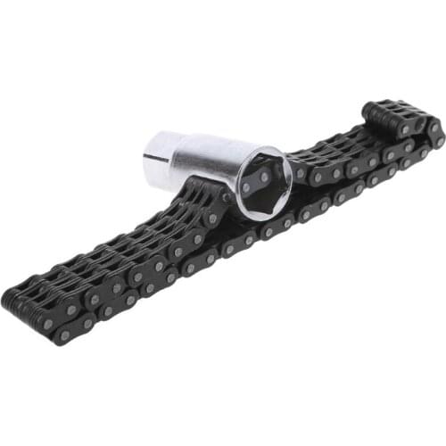 Chain type Strap Clamp Socket Car Oil Filter Wrench Removal Install Tool