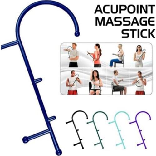 Trigger Point Self Massage Stick Hook Body Muscle Relief Original Cane Back Massager Therapeutic Tools Pressure Massager