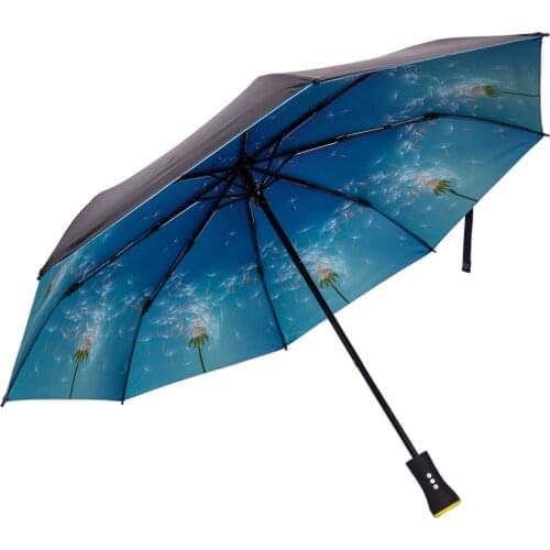 Windproof UV Protection Folding Umbrella Connection for Android,IOS Smartphone