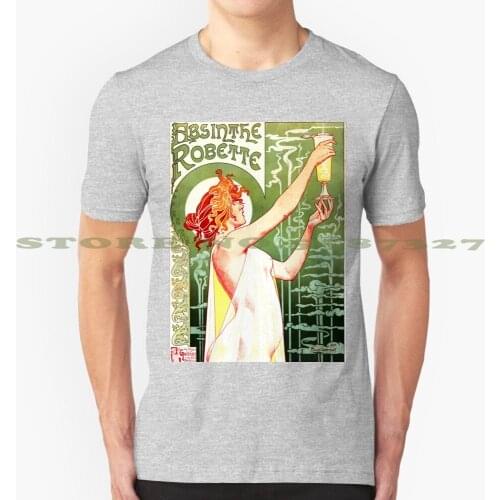 Absinthe Robette By Henri Privat Livemont French Art Nouveau Fashion Vintage Tshirt T Shirts Antique Vintage Retro Old