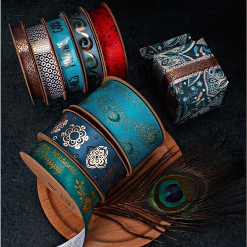 High-end Gilding Cake Flower Ribbons Gifts Box Packaging Bouquet Birthday Wedding Christmas Event Party DIY Decoration