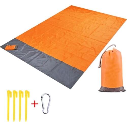 1Set Folding Outdoor Beach Mat Portable Camping Blanket New Mat Blanket With Floor Picnic Tent Supplies Waterproof Ground S T7R6