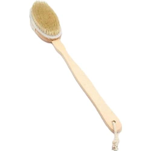 1 Pcs Wooden Bath Brush Long Handle Reach Back Body Shower Bristle SPA Scrubber Bathroom