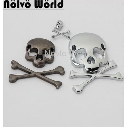 10-50pcs 3 sizea old silver color alloy material labels for crossbody decoration personal customized tags bag accessories