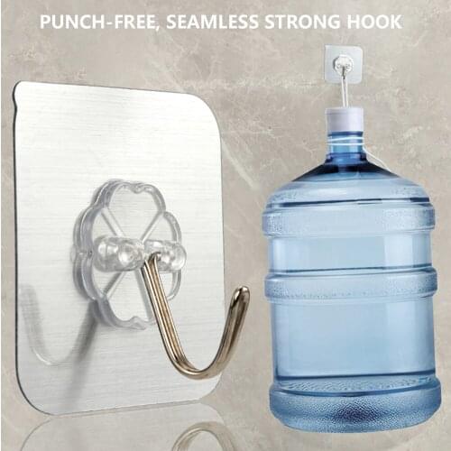 10PCS Strong Transparent Suction Cup Sucker Wall Hooks Hanger For Kitchen Bathroom 6*6cm 2019 Hot Sale Wall Hooks Fast Ship 45