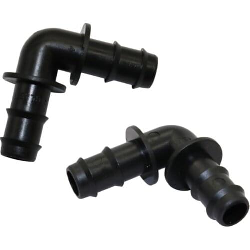 12mm 90 Degree Elbow Connectors Garden Micro Irrigation Water Connectors Greenhouse System Pipe tube Connection Fittings 5 Pcs