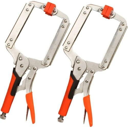 2PCS Heavy Duty 14" C Clamp for Woodworking Metal Face Clamps