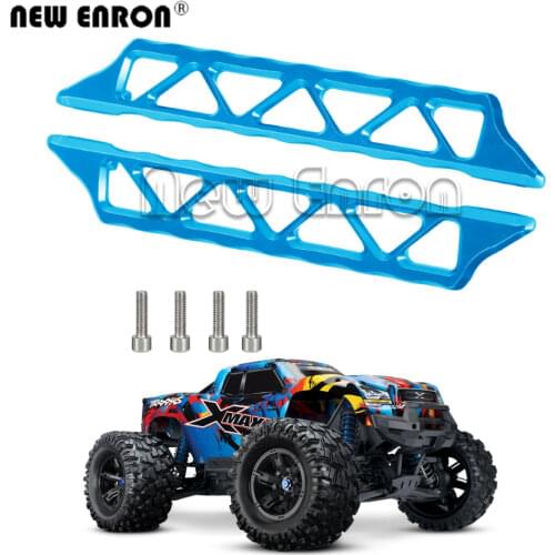 #7723 2Pcs Metal Side Trail Nerf Bars Aluminum alloy 1:5 For RC Car Crawler Part 1/5 Traxxas X Maxx X-Maxx 6S 8S 77076-4 77086-4
