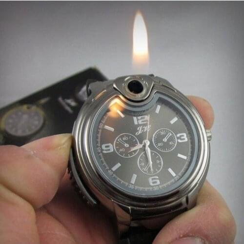 Men Women Wrist Watches With Lighter Fashion Creative Military Watches Male Clocks Moment Watches Creativity Beat Birthday Gifts