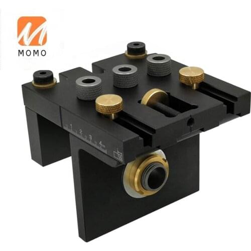 Woodworking punch positioner round wood tenon multifunctional panel furniture punch fixture set woodworking Tool