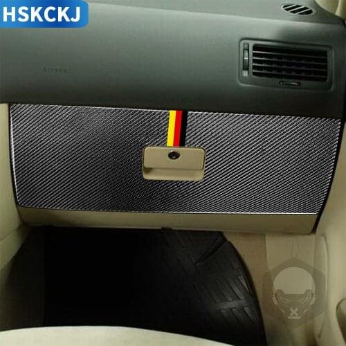 For Golf 4 Jetta Bora MK4 R32 GTI 1999-2004 Carbon Fiber Stickers Co-Pilot Glove Box Storage Panel Interior Car Accessories