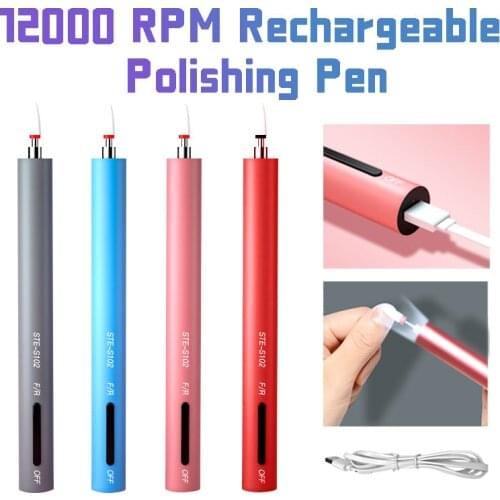 12000RPM Professional Manicure Electric Nail Drill Manicure Machine Mini USB Charging Electric Nail Drill Machine Tools