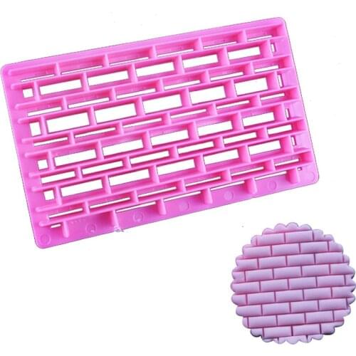 Brick Cake DIY Printing Cutting Die Baking Grinder Kitchen Mold Cookie Stamp Biscuit Mold Cutter Plunger Fondant Cake Decoration