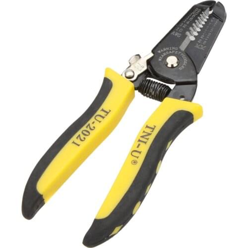 TU-2021 Precise Wire Stripper/Cutter Tool Clamp & Steel Wire Cable Cutter Plier Tool Stripping 22-10AWG