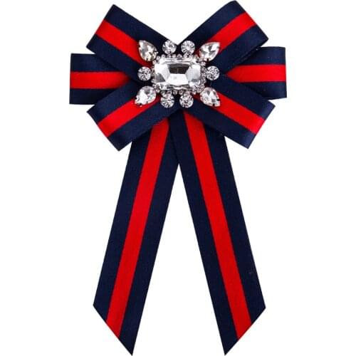 Fashion Stones Acrylic Crystal Gravatas Fake Collar Bowtie Noeud Papillon Homme Nep Kraagje Blouse Cloth Bow Tie Women Duftgold