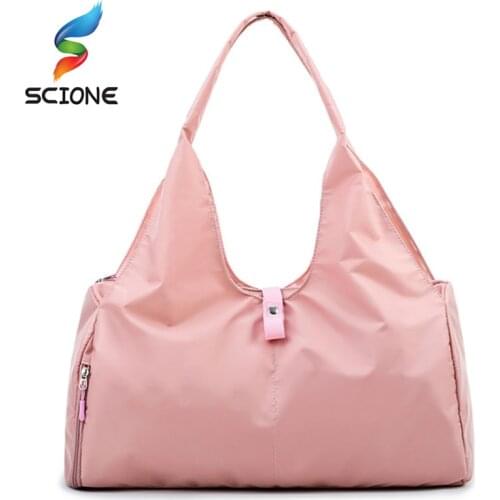 Hot Women Waterproof Sports Yoga Handbag Training Gym Shoulder Bag Travel Duffel Bag Outdoor sac de sport