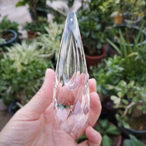 1pcs Crystal Suncatcher Pendant Glass Chandelier Prism Lamp Bead Parts Home Wedding Garden Decoration Ornaments Xmas Figurine