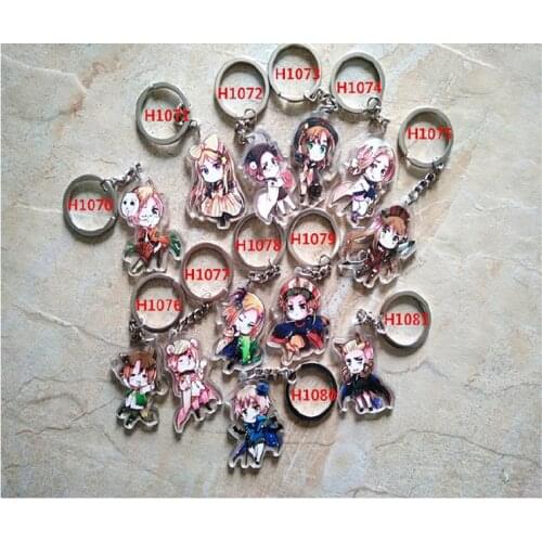 6/12pcs set Anime Axis Power Hetalia Austria France Hungary US Russia Kingdom Twoside Print Keychain Keyring Pendant llavero