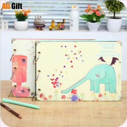 Creative DIY Manual 10 Inch Paste Paper Albums Family Album Lovers Newborn Baby Gifts Memory Photo Albums